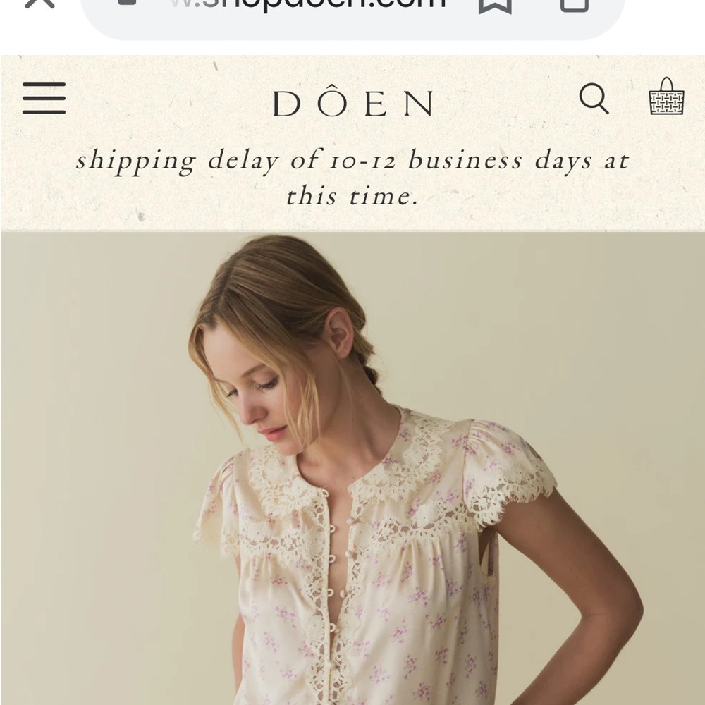 Doen Josephine top (BRAND NEW)